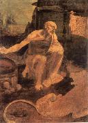 LEONARDO da Vinci Holy Hieronymus oil